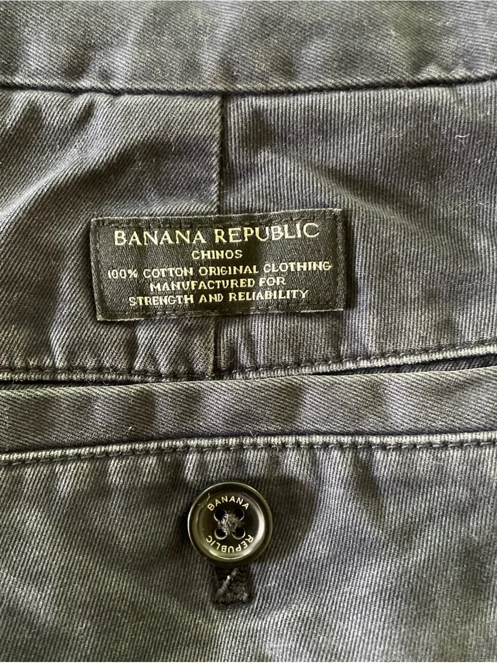 Banana Republic Dark Navy Emerson Chinos 34x30